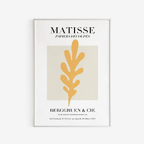 Mua Tranh Canvas Cao Cấp | Tranh Matisse - Papiers Decoupes Poster - Beige - Yellow - Neutral Colors