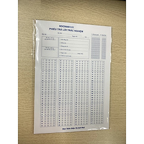 Set 15 phiếu trả lời trắc nghiệm