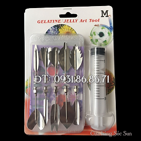 Mua Bộ 10 dụng cụ làm thạch rau câu 3D - Bộ nhập khẩu - Tặng kèm xy lanh – Mã số 1000