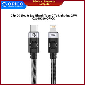 Mua Cáp Dữ Liệu & Sạc Nhanh Type-C To Lightningg 27W C2L-BK-10 ORICO- Hàng Chính Hãng