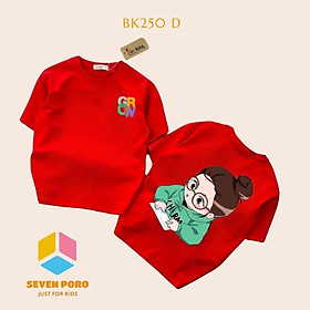 Áo Thun Form Rộng Bé Gái Size Đại BK250D - Sevenporo