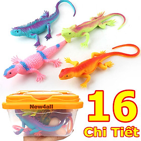 Hộp đồ chơi Tắc Kè Hoa giả Safari hoang dã 16 chi tiết 15 22 cm mô hình