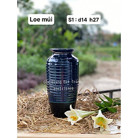 Mua Bình Hoa Lọ Hoa Xanh Dương Men Hỏa Biến Gốm Sứ Bát Tràng