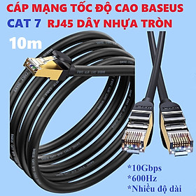 Mua Cáp mạng LAN Cat 7 tốc độ cao 10Gbps dây tròn thân to Baseus SevenTypes of RJ45 Gigabit Network Cable _ hàng chính hãng