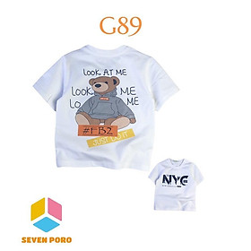 Áo Thun Bé Trai In Hình Gấu G89D - Sevenporo