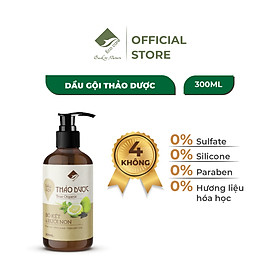 Dầu gội thảo dược PREMIUM ECOCARE 300ml đạt chuẩn CGMP, dầu gội xả thảo mộc giúp sạch gàu, giảm rụng tóc