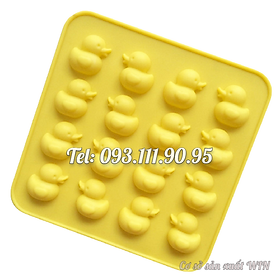 Mua Khuôn silicon làm bánh  rau câu  socola  kẹo dẻo 16 vịt con – Mã số 1473
