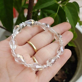 VÒNG TAY PHA LÊ TRẮNG GIỌT NƯỚC