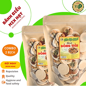 BÁNH ĐIỀU MIX HẠT DINH DƯỠNG TÂN LỘC PHÁT COMBO 1KG - MỖI BỊCH 500G