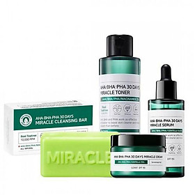 Bộ sản phẩm Set Some by mi AHA - BHA - PHA 30DAYS MIRACLE 4 món.
