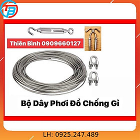 Dây Phơi Quần Áo Thông Minh Chống Gỉ ( tải 15 kg - 30 kg ) cáp thép Thái Bình Vina