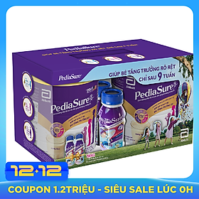 Hộp Quà Abbott: 2 Sữa Bột Pediasure B/A PCLA (850g) + 2 Chai Sữa Nước Abbott Pediasure BA 3+ (237ml)