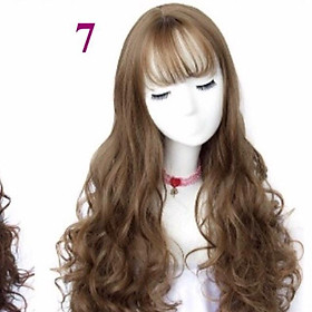 BỘ TÓC GIẢ XOĂN NHẸ CẢ ĐẦU TẶNG LƯỚI TRÙM TÓC