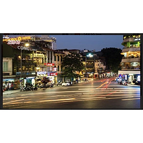 Mua tranh phong cảnh dán tường 3d. tranh in vải lụa mực hàn quốc chống ẩm mốc siêu bền