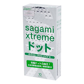 Bao Cao Su Có Gai Nhật Bản Sagami Extreme White (10 Cái / Hộp)