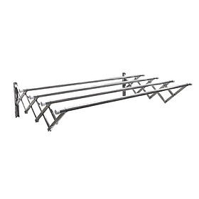 Mua  Coupon 30K đơn 459K  Giàn phơi xếp ống 22mm inox 201 thông minh cao cấp loại 2 mét PT-977B