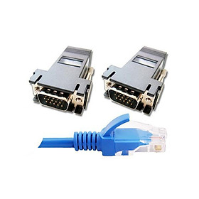 Cáp mạng tốc độ cực cao Cat6 10m / Bộ mở rộng tín hiệu VGA sang RJ45 Bravo-u