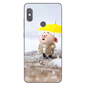 Ốp lưng dẻo cho điện thoại Xiaomi Redmi Note 5 Pro_0385 Pig 25 - Hàng Chính Hãng