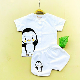 Sét 5 bộ đồ đùi ngắn tay cho bé , đồ bé trai, đồ bé gái, đồ em bé cotton 2 chiều hàng cao cấp hình ngẫu nhiên 