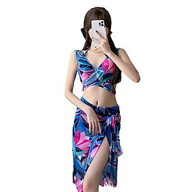 Set Bikini Đùi Thanh Lịch Kèm Khăn Lưới