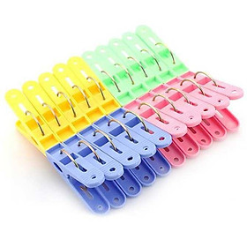 Mua Vỉ kẹp nhựa kẹp quần áo LOẠI TO 20 cái/ 1 vỉ