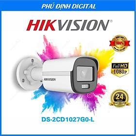 Camera IP 2mp có màu ban đêm Hikvision mã DS-2CD1027G0-L - Hàng Chính Hãng
