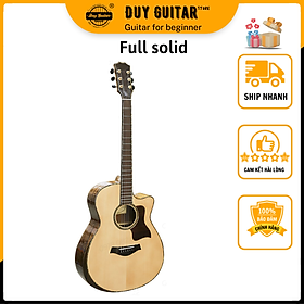 Mua Đàn guitar acoustic DT700 Duy Guitar Store thùng đàn gỗ điệp gỗ còng cho chất âm thanh tốt sử dụng lâu dài cần đàn cẩn xà cừ tinh xảo