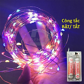 Dây đèn led đom đóm trang trí pin, USB, cắm điện, nhấp nháy, 20M, 10M, 5M, 3M, 2M, 1M trang trí phòng, đào quất tết cắm trại - Chính hãng DEHA