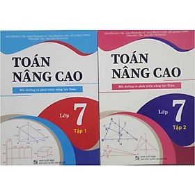 Sách - Combo Toán nâng cao Bồi dưỡng và phát triển năng lực Toán lớp 7 tập 1 + tập 2 (Sachhaynhat)