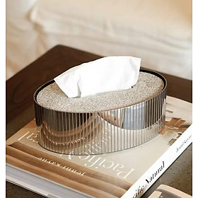 Hộp đựng giấy ăn cao cấp Horsehair Tissue Box Modern Hàng Chính Hãng