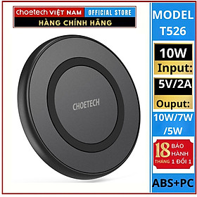 Mua Đế sạc Choetech T526 nhanh không dây  công suất 10W (Hàng chính hãng)