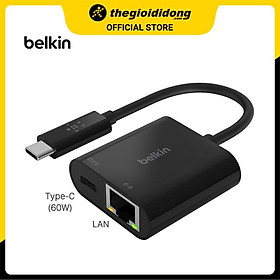 Mua Adapter chuyển đổi Type C - Gigabit Ethernet Belkin INC001 Đen - Hàng chính hãng