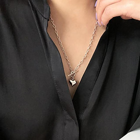 Dây chuyền vòng cổ trái tim unisex độc đáo