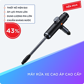 Máy Rửa Xe Cao Áp Cao Cấp, Công Suất Định Mức 28.8 Wh, Dung Lượng Pin Lớn, Tiện Lợi