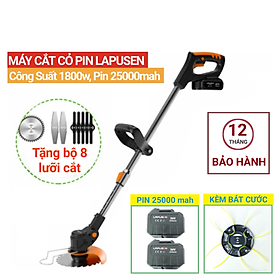 Mua Máy Cắt Cỏ Pin LAPUSEN 1800w  Pin Khủng 25000mah (15 Cell)  Bảo Hành 12 Tháng