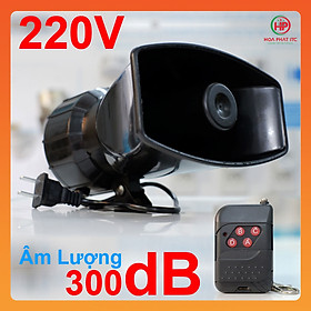 Mua Còi hú công suất lớn 220V kèm remote Komax KM-AC100WR