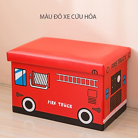 Mua Thùng Đựng Đồ Chơi Cho Bé Hộp Lưu Trữ Đa Năng Có Nắp Kiêm Ghế Ngồi Chống Thấm Siêu Chắn Chắn KT 49x31x31CM