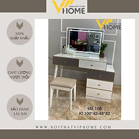 Mua Bàn trang điểm  bàn phấn kèm gương tích hợp đèn LED kèm nút cảm ứng thông minh và ngăn kéo để đồ tện lợi BTD-00028