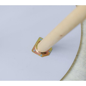 Mua Chân bàn gỗ cao su - đầy đủ đế thép và đinh vít