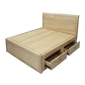 Mua Giường Ngủ Gỗ Sồi 1m8x2m Phản Ngăn Kéo Màu Tự Nhiên
