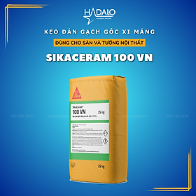Keo dán gạch SikaCeram 100VN – Bám dính tốt, kháng nấm, kháng ẩm - 25kg
