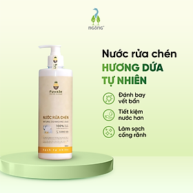 Nước Rửa Chén Fuwa3e Hương Dứa Làm Sạch Dầu Mỡ An Toàn Cho Gia Đình Chai 500ml