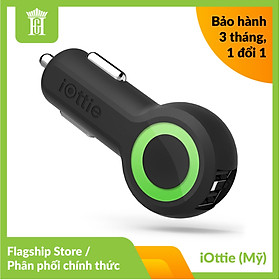 Sạc điện thoại trên ô tô 2 cổng USB - iOttie Hoàng Gia - Hàng chính hãng