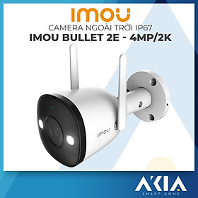 Mua Camera Ngoài Trời Imou Bulet 2E 4MP  Chống nước IP67  Chuẩn nén H265  Theo dõi chuyển động  Quay Màu ban đêm - Hàng chính hãng