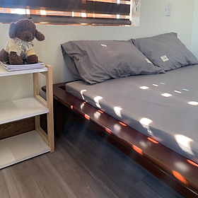 Mua Giường ngủ gỗ CT13 Juno Sofa màu vàng nâu