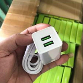 Mua Bộ củ  cáp sạc Oppo 4A có 2 cổng USB (hàng chuẩn)