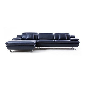 Sofa Da Juno Sofa MSDH-160 270 x 160 x 90 cm (Đen)