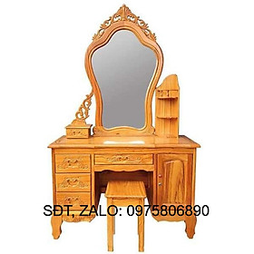 Mua Bàn trang điểm gỗ gõ   BÀN ĐỂ ĐỒ MỸ PHẨM   BÀN TRANG ĐIỂM TRANG TRÍ GỖ GÕ