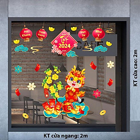 Mua DECAL TRANG TRÍ TẾT 2024 CHO TRUNG TÂM NGOẠI NGỮ