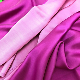 Vải Lụa Tơ Tằm satin màu hồng sen, mềm#mượt#mịn, dệt thủ công, khổ vải 90cm